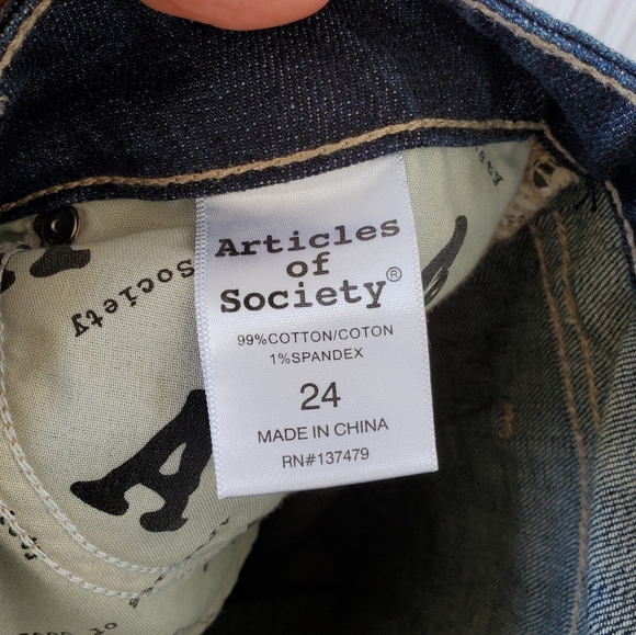 Articles of Society zoey crop topaz jeans - Picture 8 of 12